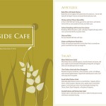 Cover and first page of menu redesign